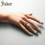 Gold Color Feather Rings, 925 Sterling Silver Fashion Jewelry