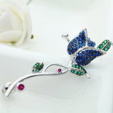 HIBRIDE Elegant Flower Earrings AAA CZ Crystal White Gold Stud Earring brincos boucle d'oreille E-365