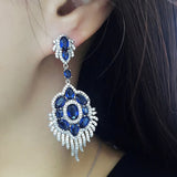 HIBRIDEl Multicolor Cubic Zirconia Earring E-609