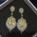 HIBRIDEl Multicolor Cubic Zirconia Earring E-609