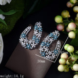 HIBRIDE Bohemia Wedding Stud Earring Multicolor Cubic Zirconia Festival Bijoux Femme E-433