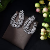 HIBRIDE Bohemia Wedding Stud Earring Multicolor Cubic Zirconia Festival Bijoux Femme E-433