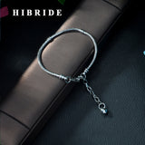 HIBRIDE Brand Micro Pave Setting Cubic Zirconia Crystal Flower Bracelets with Adjustable Slide Lock