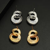 HIBRIDE AAA Cubic Zirconia Stud Earrings E-598