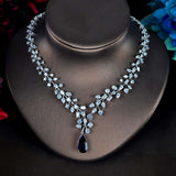 HIBRIDE Charm Blue Water Drop Dubai Jewelry Sets