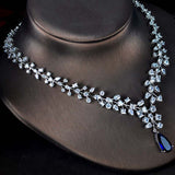 HIBRIDE Charm Blue Water Drop Dubai Jewelry Sets