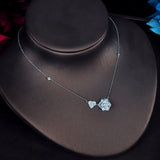 HIBRIDE Classic Flower Pendant Jewelry Sets