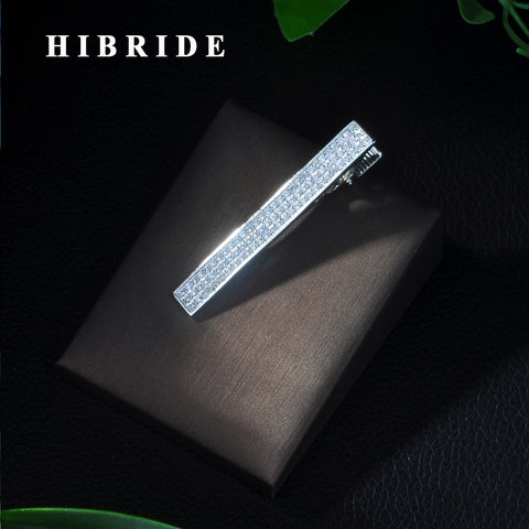 HIBRIDE Classic Tie Pin Clips of Casual Style Brooch