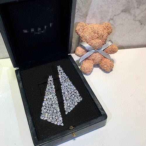 HIBRIDE Custom Made Brand Design Fashion Women Wedding Stud Earrings Engagement Earrings