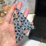 HIBRIDE Custom Made Brand Design Fashion Women Wedding Stud Earrings Engagement Earrings