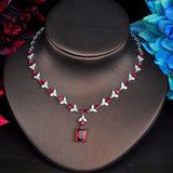 HIBRIDE Elegant Design Red Cubic Zircon Jewelry Sets