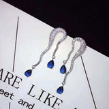 HIBRIDE Elegant Water Drop AAA CZ Drop Earrings E-532