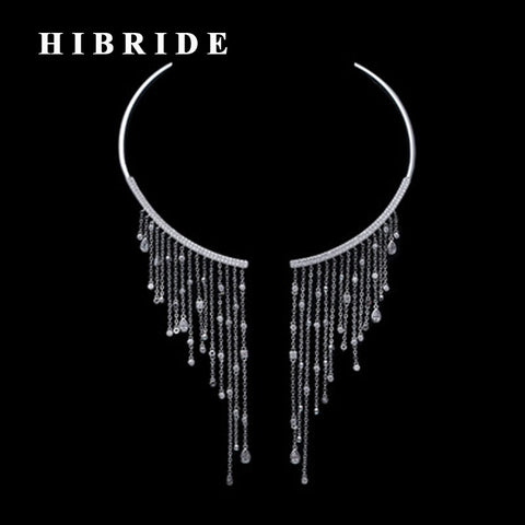 HIBRIDE European Style White Gold Color Necklace Pendant