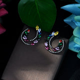 HIBRIDE Exquisite Leaf Shape Stud Earrings Orecchini E-45