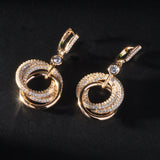 HIBRIDE Unique Bridal Dangle Drop Earrings E-935