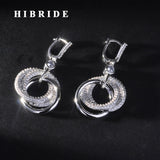 HIBRIDE Unique Bridal Dangle Drop Earrings E-935