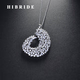 HIBRIDE Fashion Design  Cubic Zircon Small Pendant Necklace