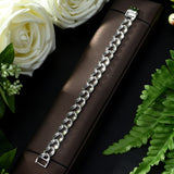 HIBRIDE Unique Design Trendy White Gold Color AAA Cubic Zirconia Bracelets B-120