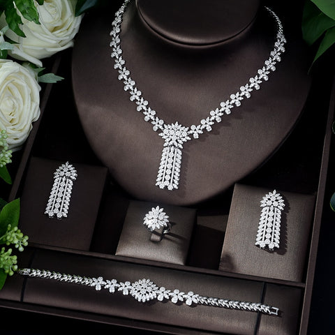 HIBRIDE Elegant Shiny Cubic Zirconia Earrings Sets