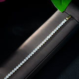 HIBRIDE AAA Cubic Zircon Chain & Link Tennis Bracelet B-25