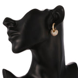 HIBRIDE Heart Hoop Earrings Micro Zircon Pave  Brincos E-388