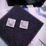 HIBRIDE Austrian Crystal Cubic Zircon Women Stud Earrings E-479