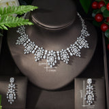 HIBRIDE 2pcs AAA Cubic Zirconia Water Drop Design jewelry Sets