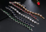 HIBRIDE JEWELRY Brand AAA CZ Stone, Classic Water Drop Shape Bracelets&Bangles