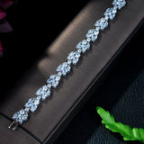 HIBRIDE AAA Cubic Zircon,White Color Bracelets B-005