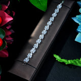 HIBRIDE AAA Cubic Zircon,White Color Bracelets B-005