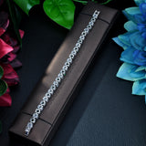 HIBRIDE AAA Cubic Zircon Bracelets & Gold Color Bangles B-007