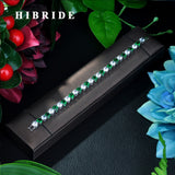 HIBRIDE AAA Cubic Zircon Bracelets & Gold Color Bangles B-007