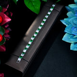 HIBRIDE AAA Cubic Zircon Bracelets & Gold Color Bangles B-007