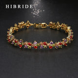 HIBRIDE Shiny Star Shape AAA Cubic Zirconia Wedding Bracelets B-13