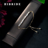 HIBRIDE Luxurious zircon clear crystal fashion style bangle