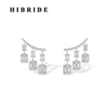 HIBRIDE Crystal Geometric Stone Drop Earrings E-874