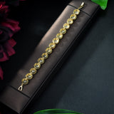 HIBRIDE Bangles Bracelets With Oval Zircon Stone Zirconia Crystal B-03