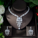 HIBRIDE Luxury Marquise Cut Cubic Zirconia Necklace Set