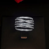 HIBRIDE Luxury Micro CZ Stone Pave Rings