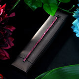 HIBRIDE Luxury Oval Cubic Zircon Cluster Blacelets Bangles Sliver Color Bridal Wedding Jewelry