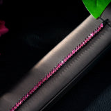 HIBRIDE Luxury Oval Cubic Zircon Cluster Blacelets Bangles Sliver Color Bridal Wedding Jewelry