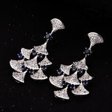 HIBRIDE White Gold Color Long Link Chain Necklace Sets