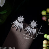 HIBRIDE Cubic Zirconia Stud Earrings Bijoux Femme E-427