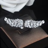 HIBRIDE New Arrival Angel Wings Adjustable Size Open Rings