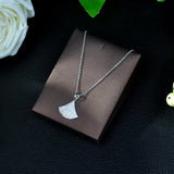 HIBRIDE New Arrival Clear White Zirconia Stone Pendant & Necklace