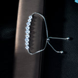 HIBRIDE Round CZ Shape AAA Zircon Charm Bracelet B-63