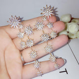 HIBRIDE Gold AAA Cubic Zircon Stud Earrings Boucle D'oreille E-538