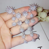 HIBRIDE Gold AAA Cubic Zircon Stud Earrings Boucle D'oreille E-538