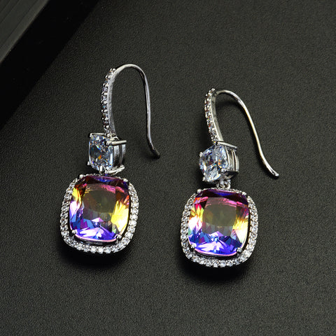 HIBRIDE New Exquisite AAA CZ Drop Earrings E-600