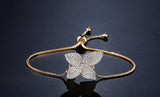 HIBRIDE Butterfly Shape Bracelets&Bangle With Adjustable Link Chain B-137